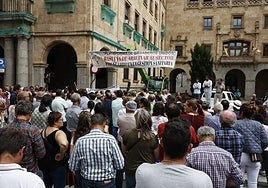 Imagen de una manifestación de los ganadores por las calles de Salamanca.