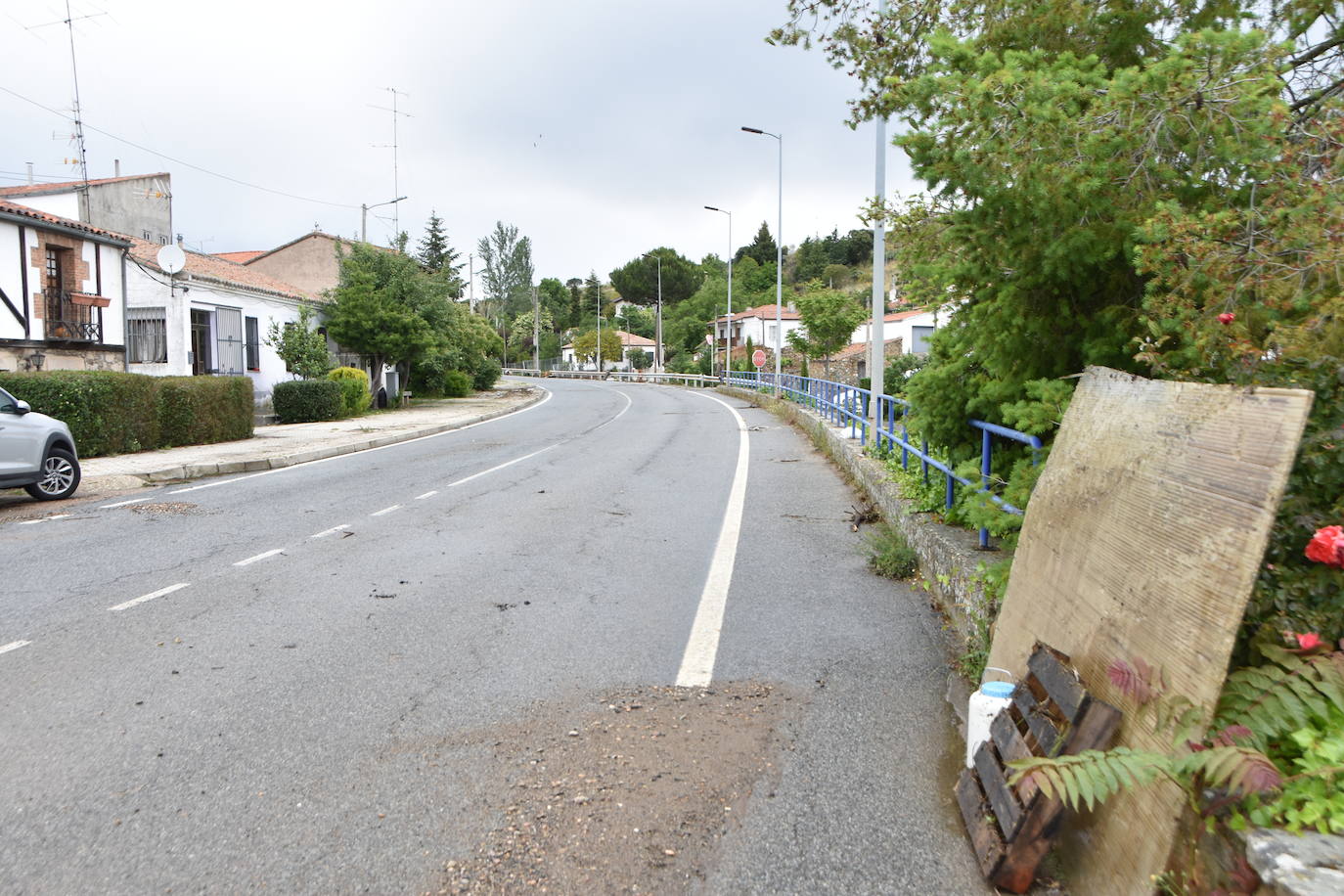 Así ha quedado el municipio de Beleña tras la inundación tras las intensas lluvias