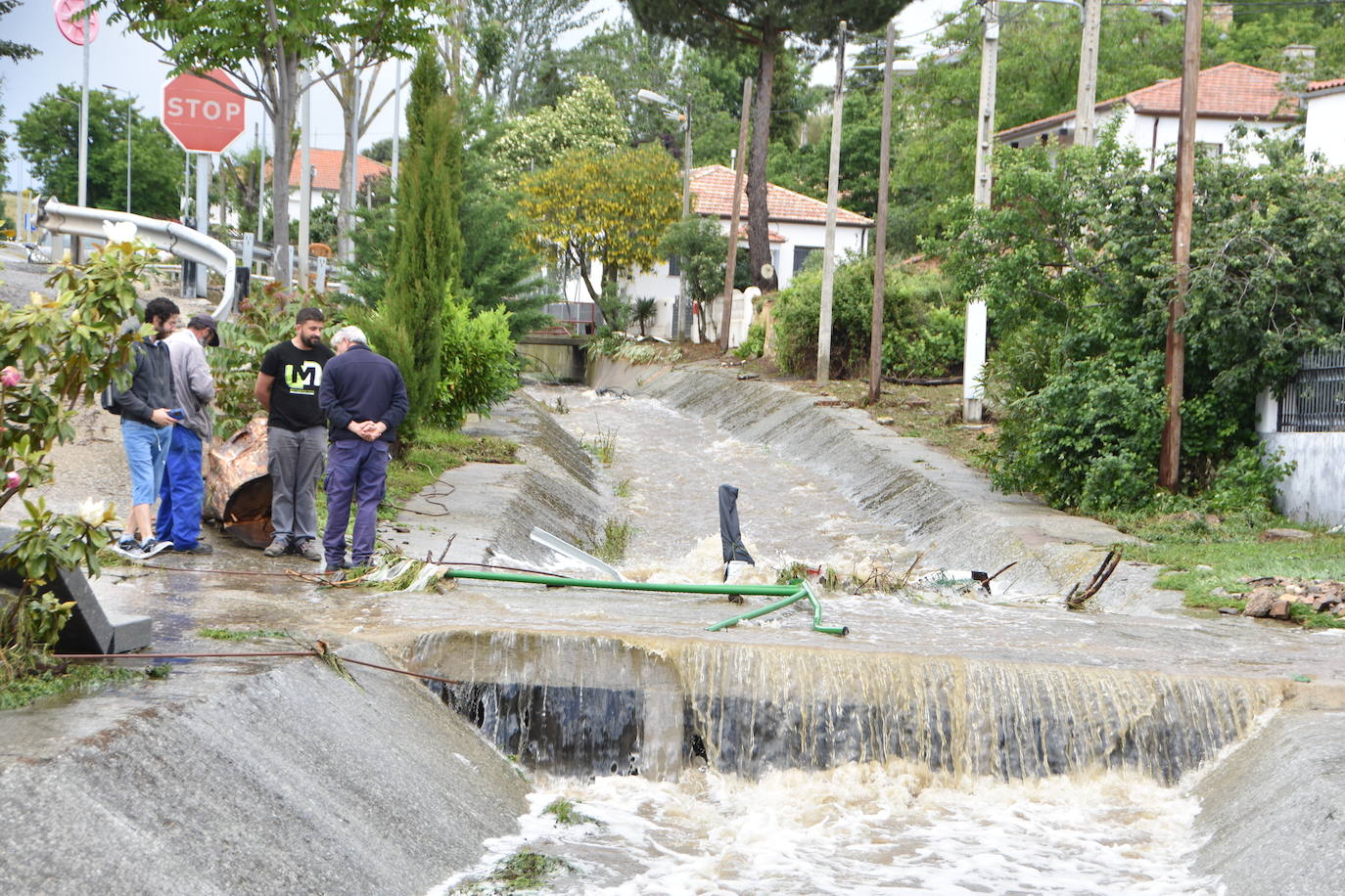 Así ha quedado el municipio de Beleña tras la inundación tras las intensas lluvias