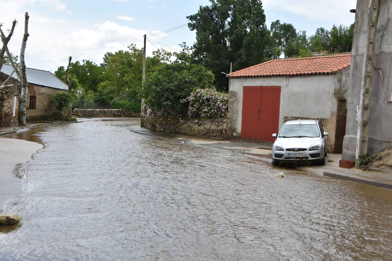 Así ha quedado el municipio de Beleña tras la inundación tras las intensas lluvias