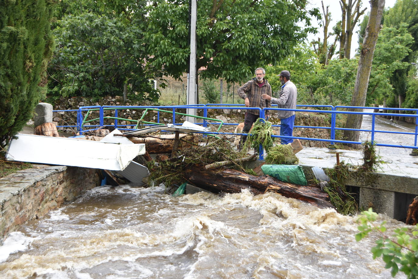 Así ha quedado el municipio de Beleña tras la inundación tras las intensas lluvias