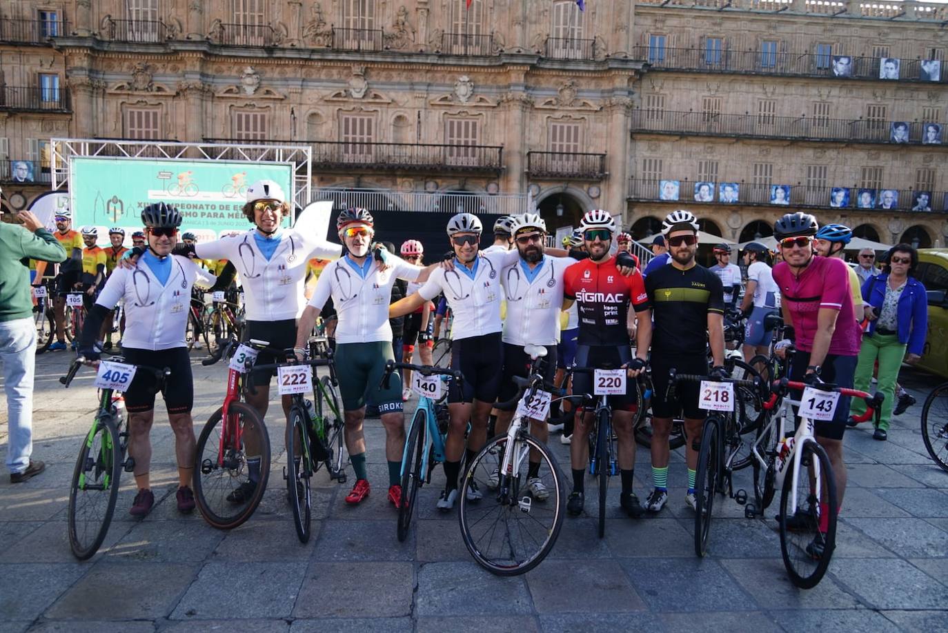 Médicos de toda España participan en un campeonato de ciclismo en Salamanca