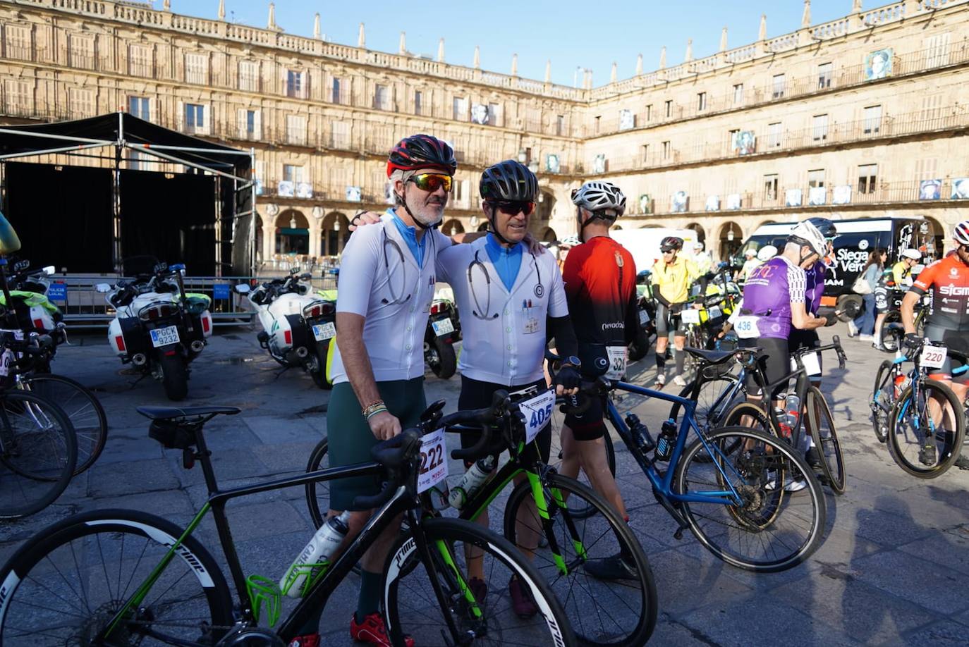 Médicos de toda España participan en un campeonato de ciclismo en Salamanca