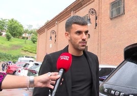 Dani Ceballos antes de entrar en la plaza de toros de Las Ventas