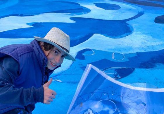 El joven salmantino con dislexia que colaboró a crear el mejor mural del mundo