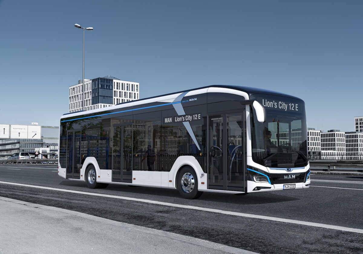 El modelo de autobús eléctrico Lion's City 12 E que circulará por la capital charra incorporado por Salamanca de Transportes.