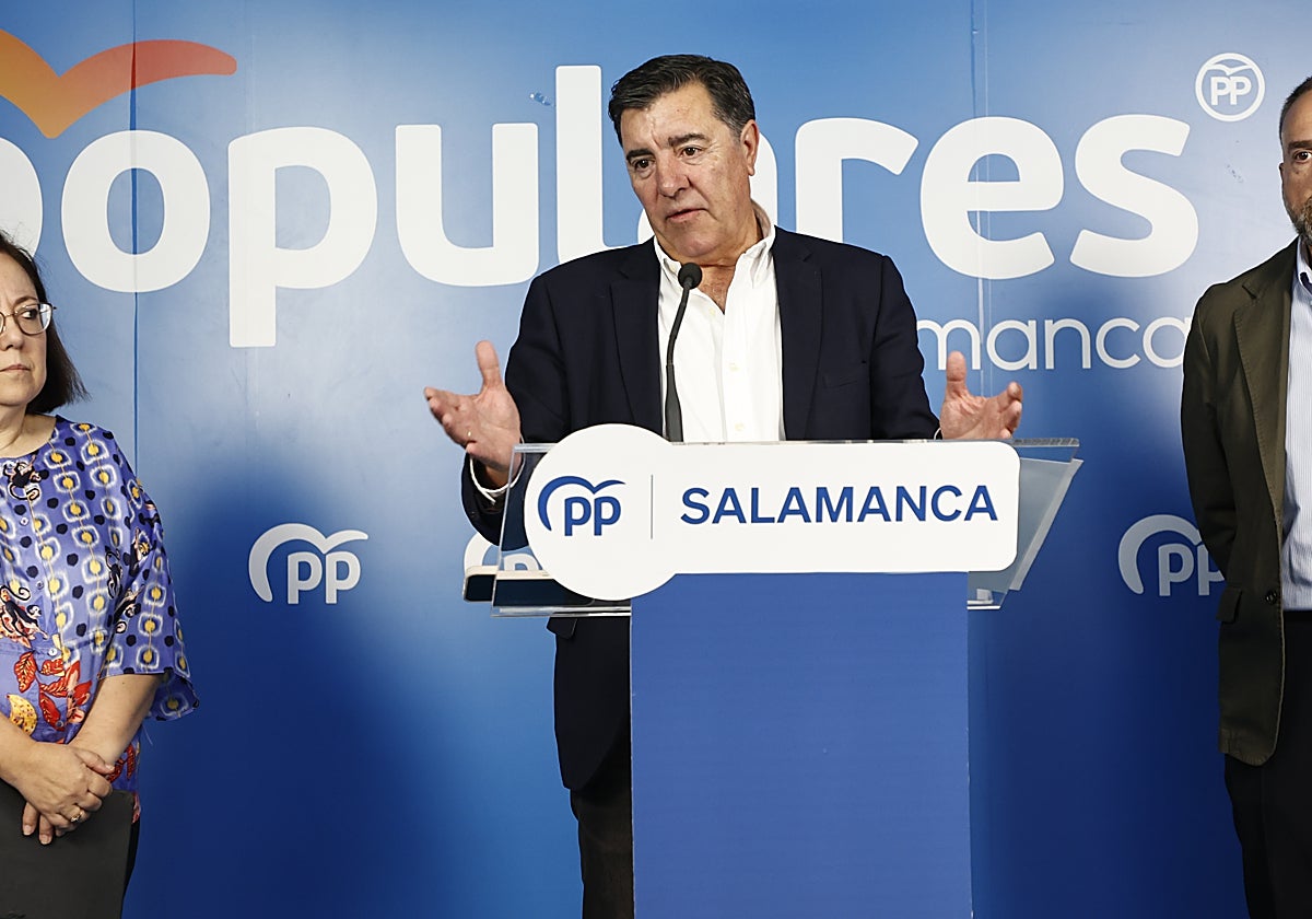 José Antonio Bermúdez de Castro, en la sede del PP.