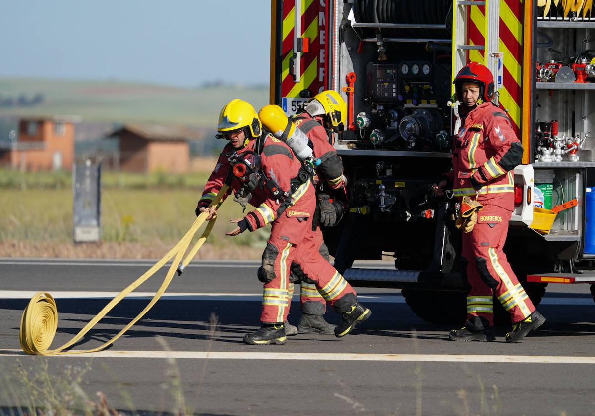 Una dotación de los Bomberos de la Diputación de Salamanca.