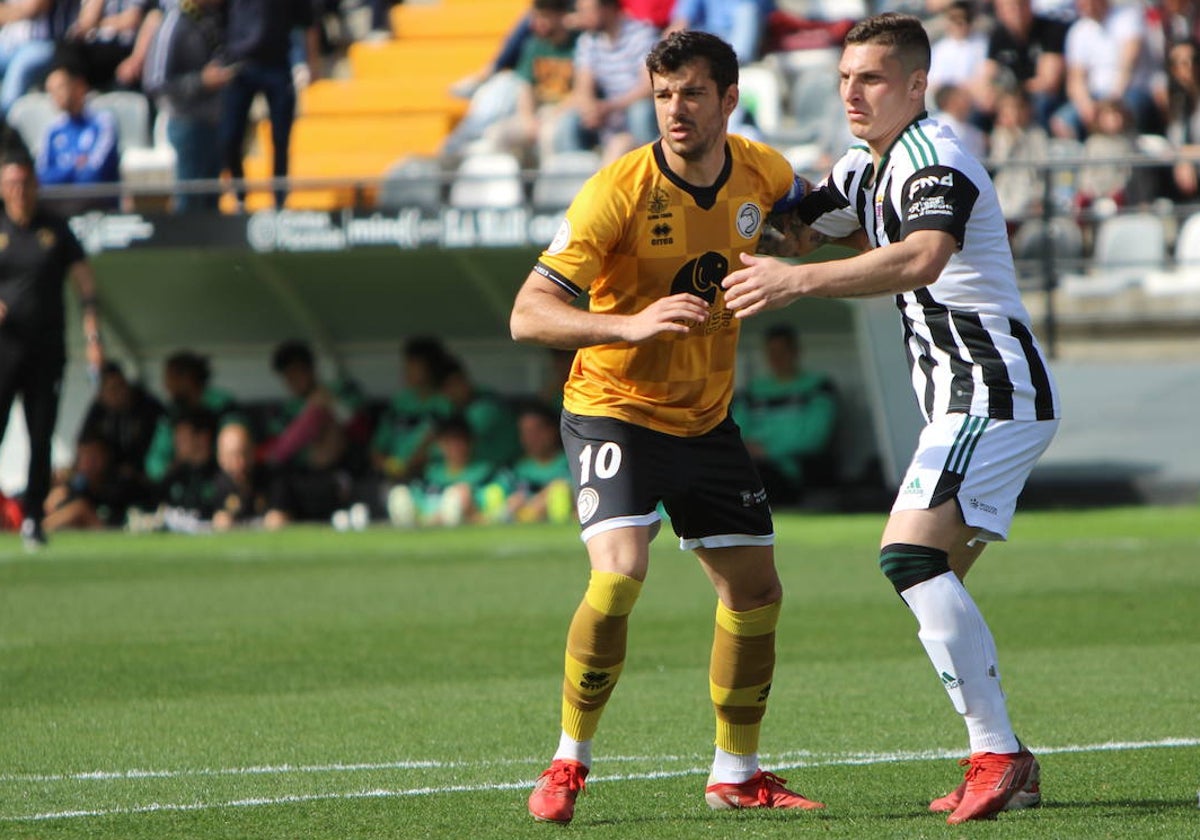 Carlos de la Nava, en un partido contra el Badajoz.