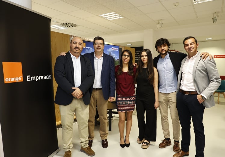 El equipo de Newcotel, en la jornada de digitalización sobre cómo usar las redes sociales para hacer crecer un negocio.