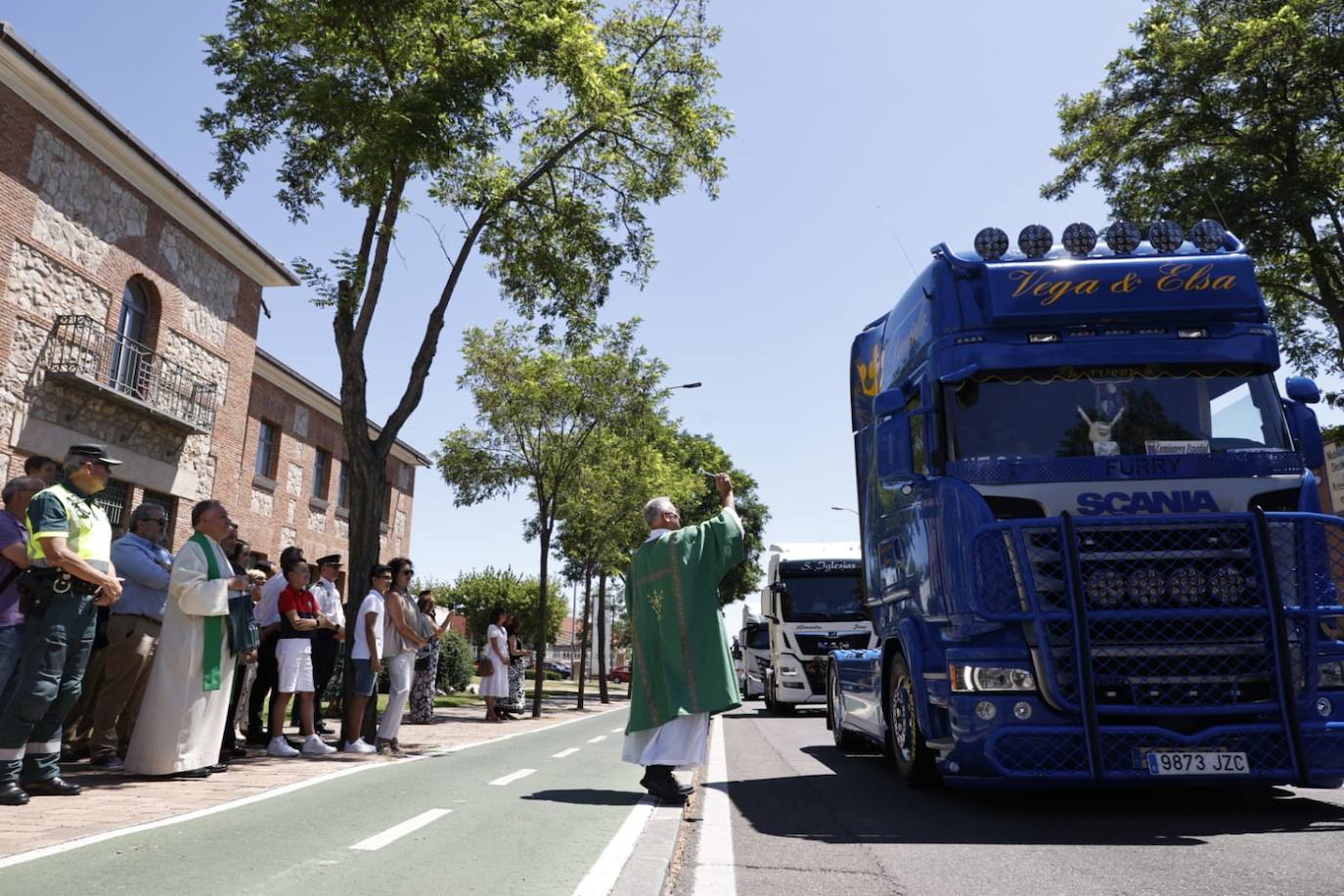 Los transportistas vuelven a celebrar San Cristóbal en Salamanca