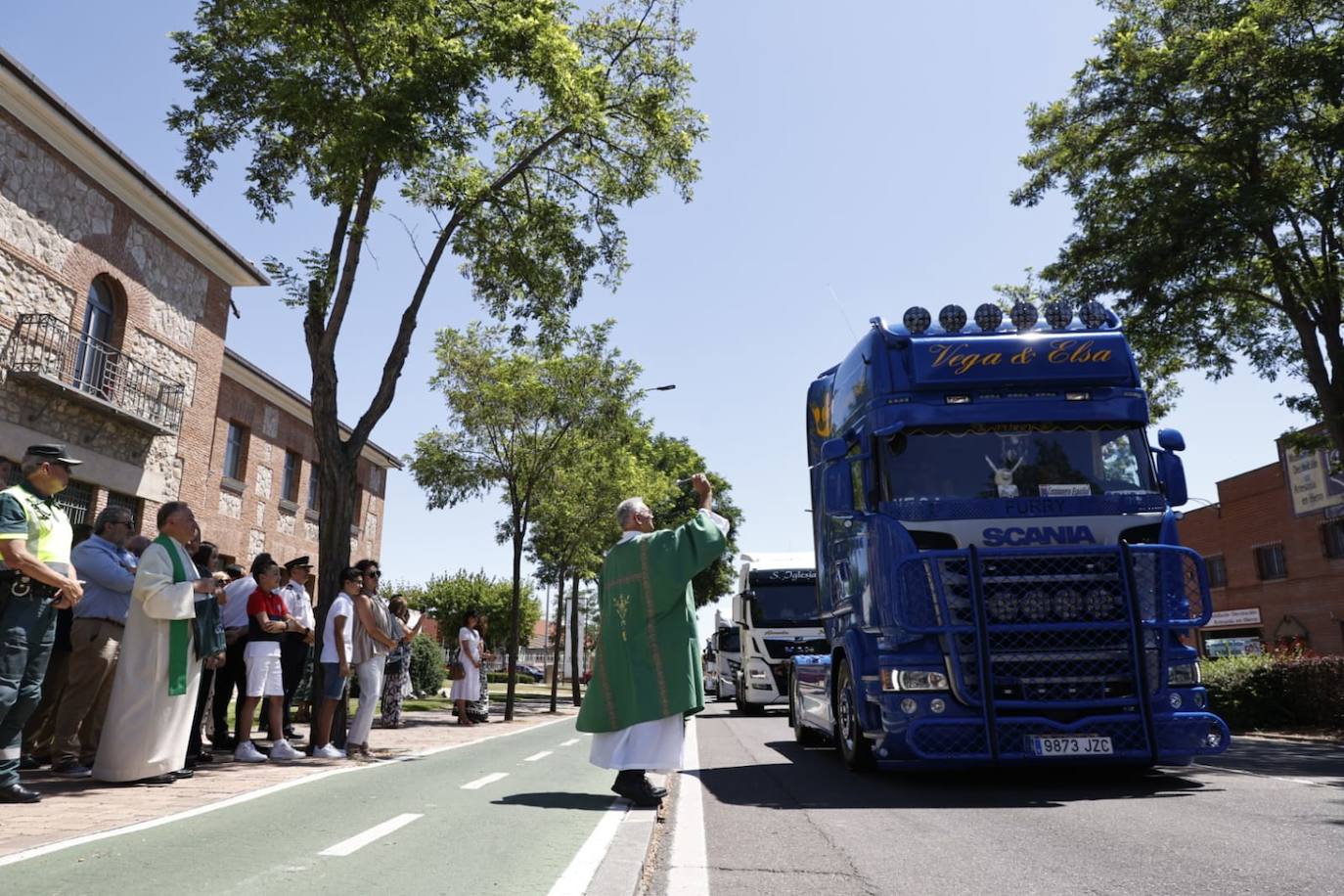 Los transportistas vuelven a celebrar San Cristóbal en Salamanca