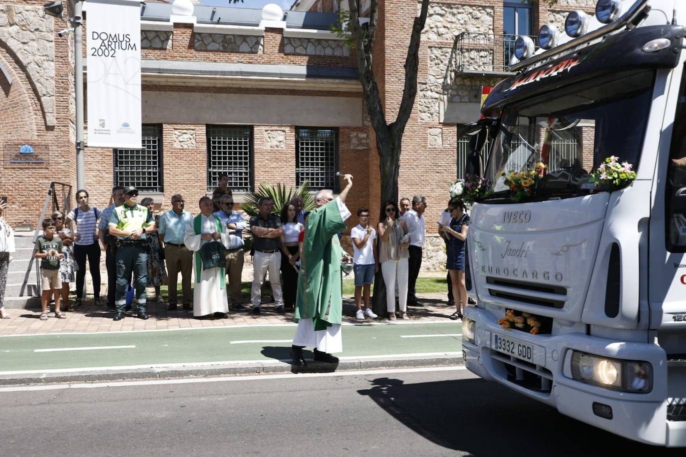 Los transportistas vuelven a celebrar San Cristóbal en Salamanca