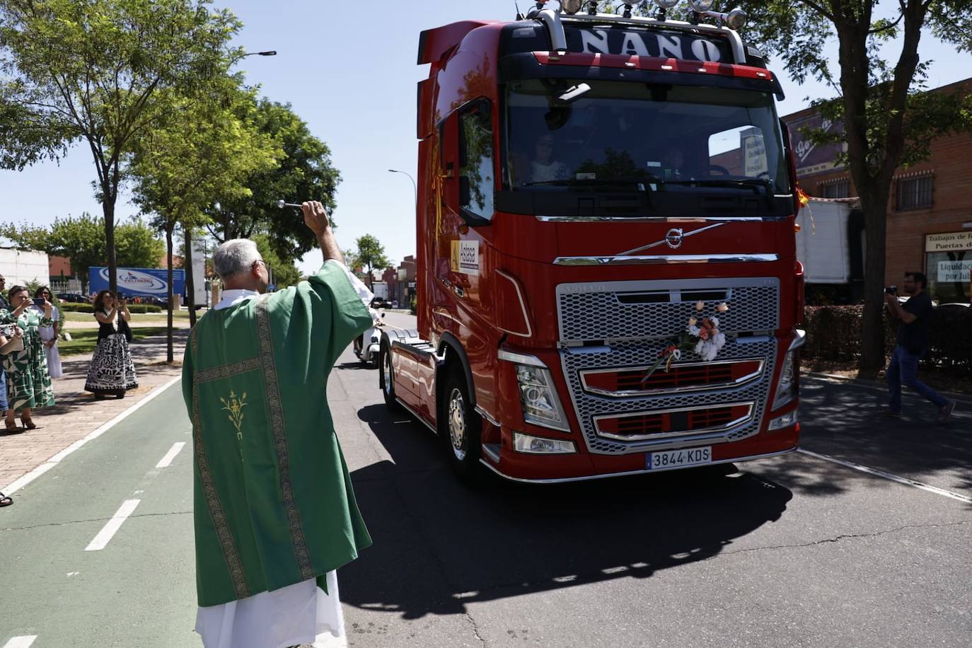 Los transportistas vuelven a celebrar San Cristóbal en Salamanca