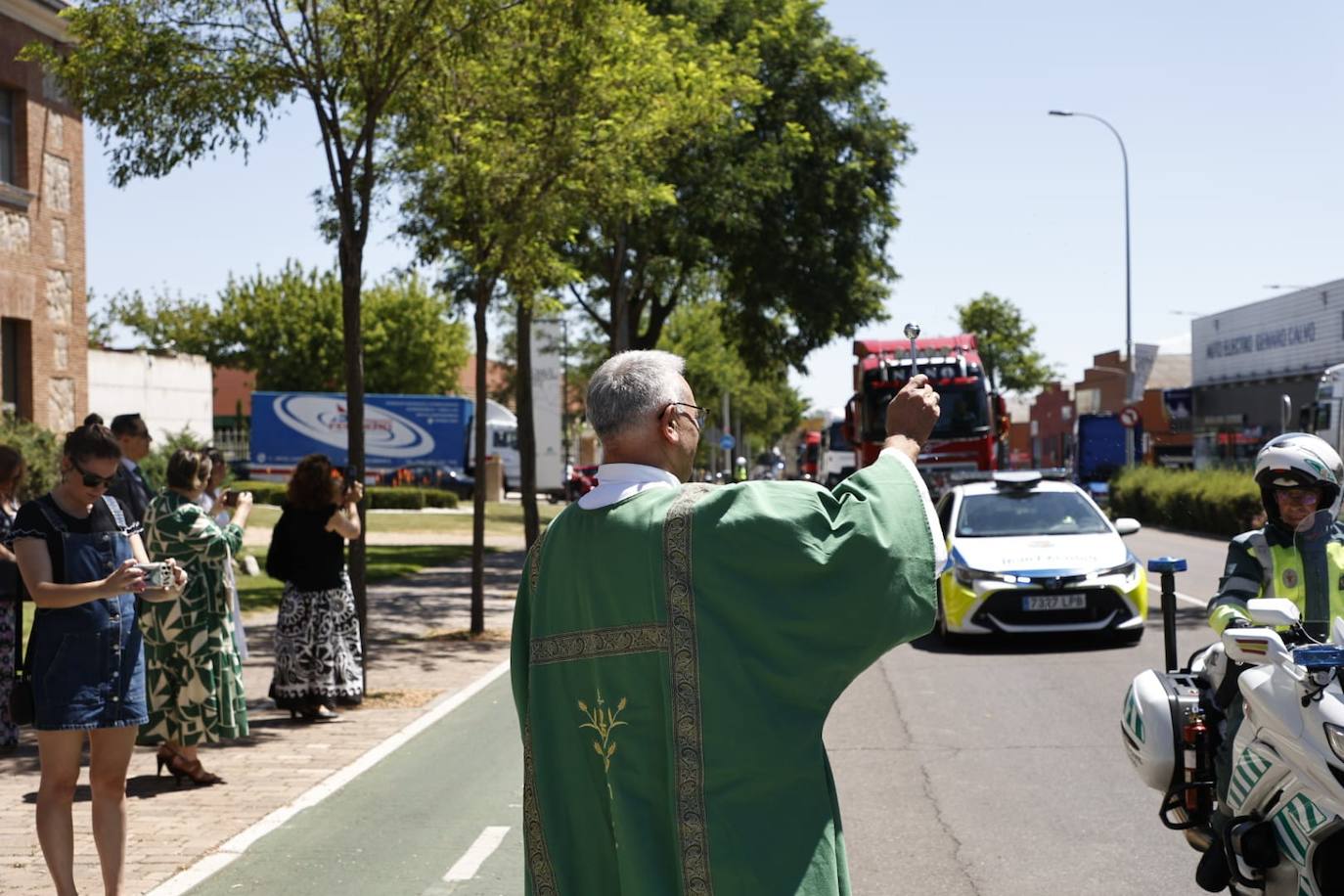 Los transportistas vuelven a celebrar San Cristóbal en Salamanca