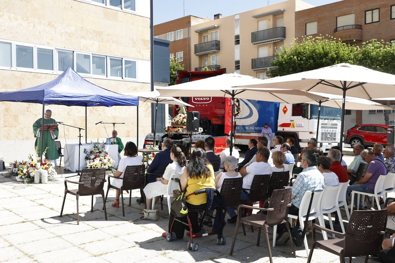 Los transportistas vuelven a celebrar San Cristóbal en Salamanca