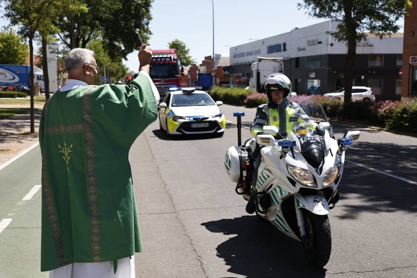 Los transportistas vuelven a celebrar San Cristóbal en Salamanca