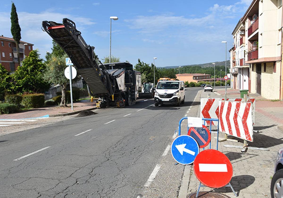 Inicio de las obras de mejora del firme.