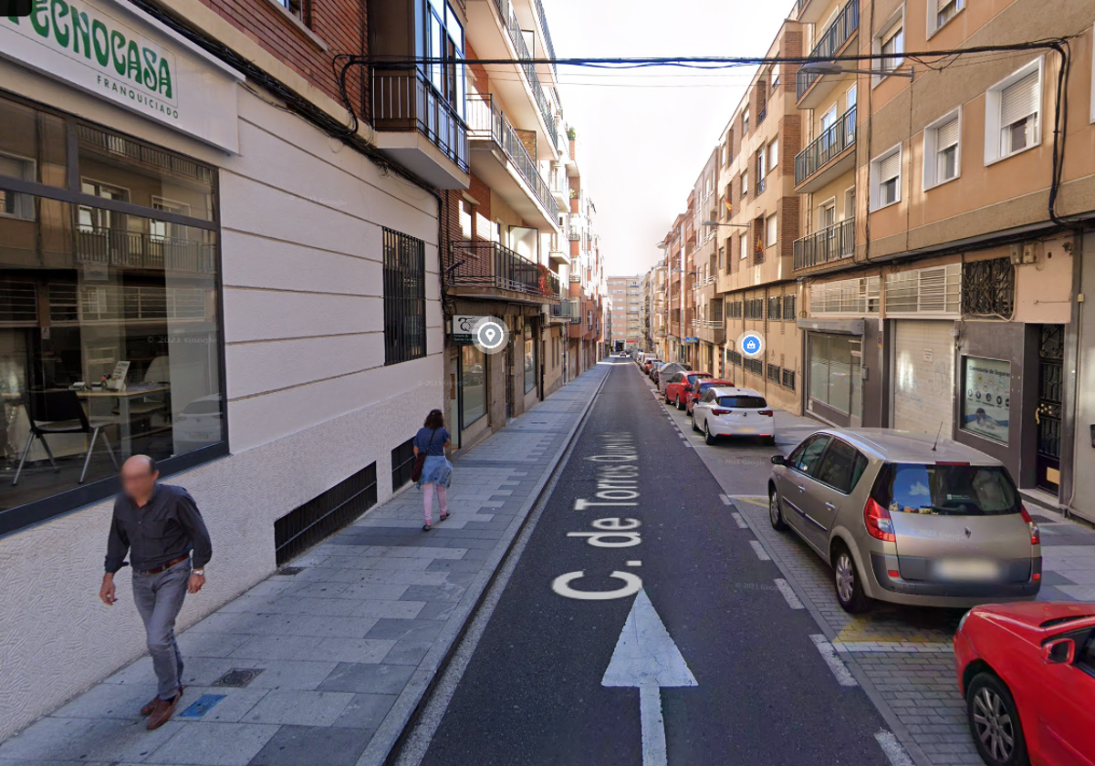 La calle Torres Quevedo, donde fue detenido el joven.