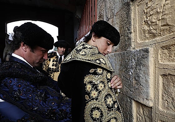 Roca Rey, en el patio de cuadrillas de La Glorieta