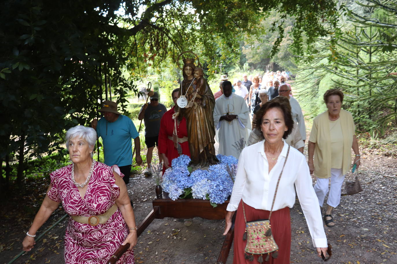 La Virgen peregrina y marinera que cruza la Vía de la Plata