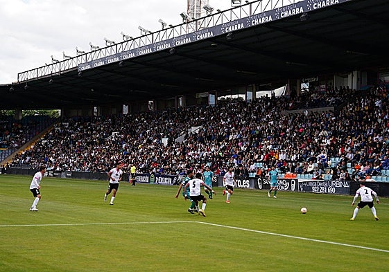 Un encuentro del Salamanca en el Helmántico el curso pasado.