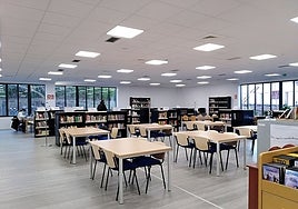 Instalaciones de la biblioteca municipal 'Antonio de Nebrija' de Santa Marta de Tormes.
