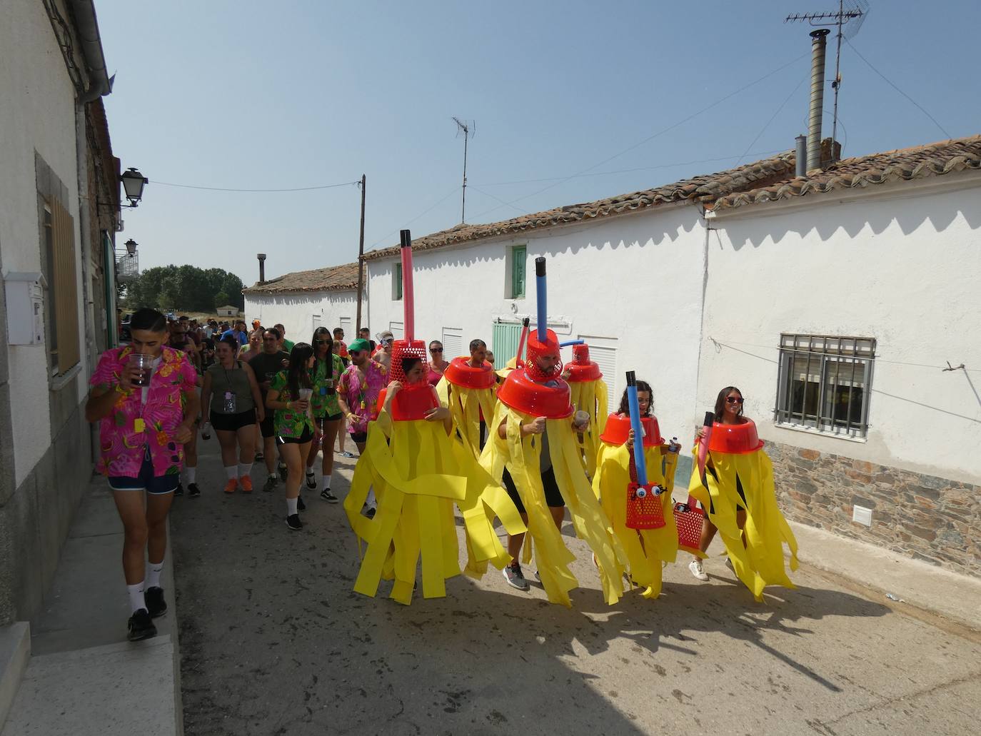 Chapuzón de alegría en las fiestas de Santiago