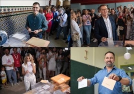 Elecciones 23J: así votaron los candidatos a la presidencia