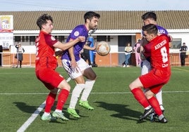 El Santa Marta en un choque ante el Palencia el curso pasado.