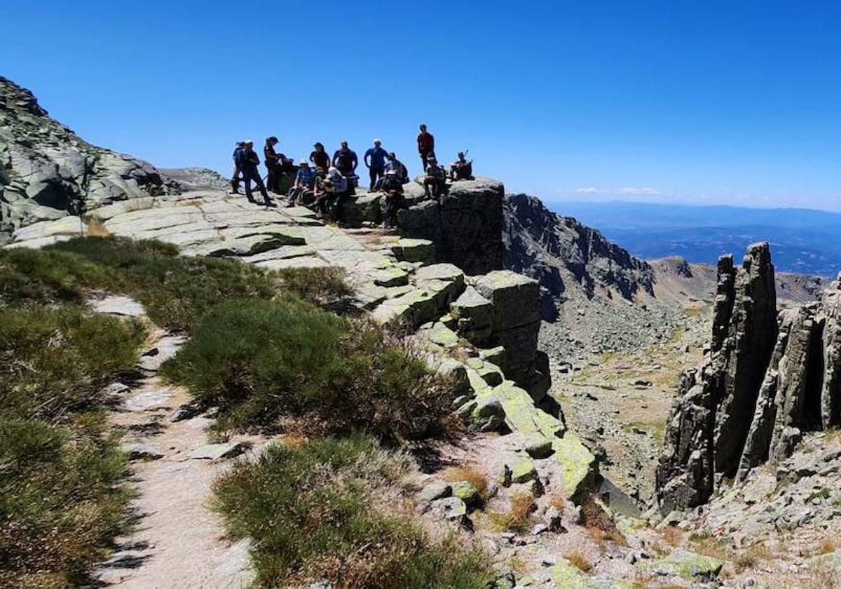 Voluntarios en las tareas de búsqueda realizada en la Sierra de Béjar y Candelario este fin de semana.