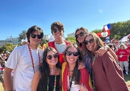 Jóvenes salmantinos en Lisboa participando en la Jornada Mundial de la Juventud