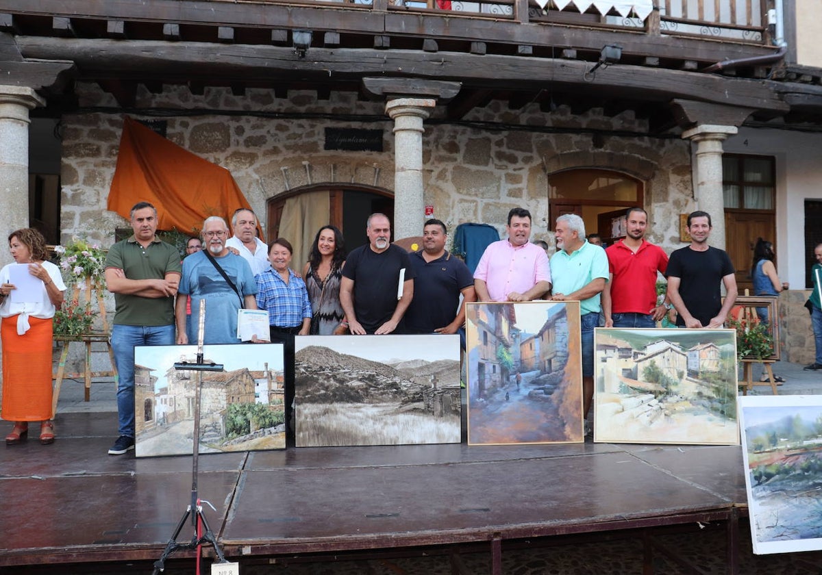 El certamen de pintura llena San Esteban de la Sierra de arte