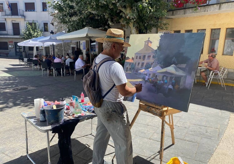 Imagen principal - Diferentes momentos de la jornada celebra en Linares de Riofrío.