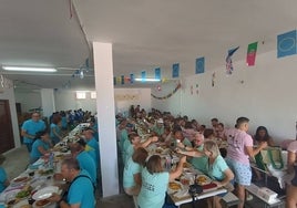 Comida de peñas en Saelices el Chico