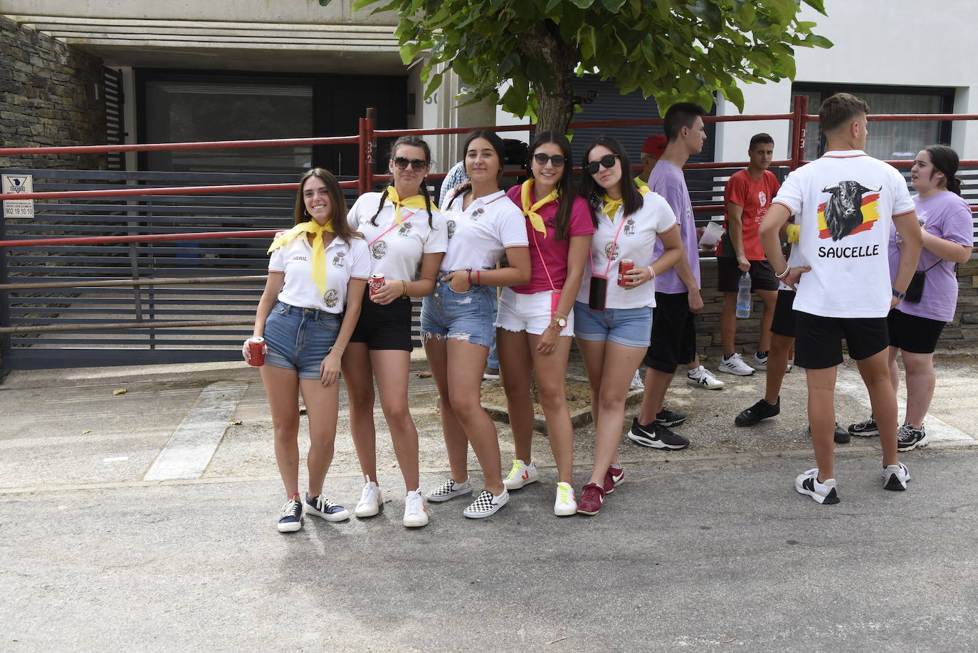 Rápida carrera en el primer encierro de Saucelle