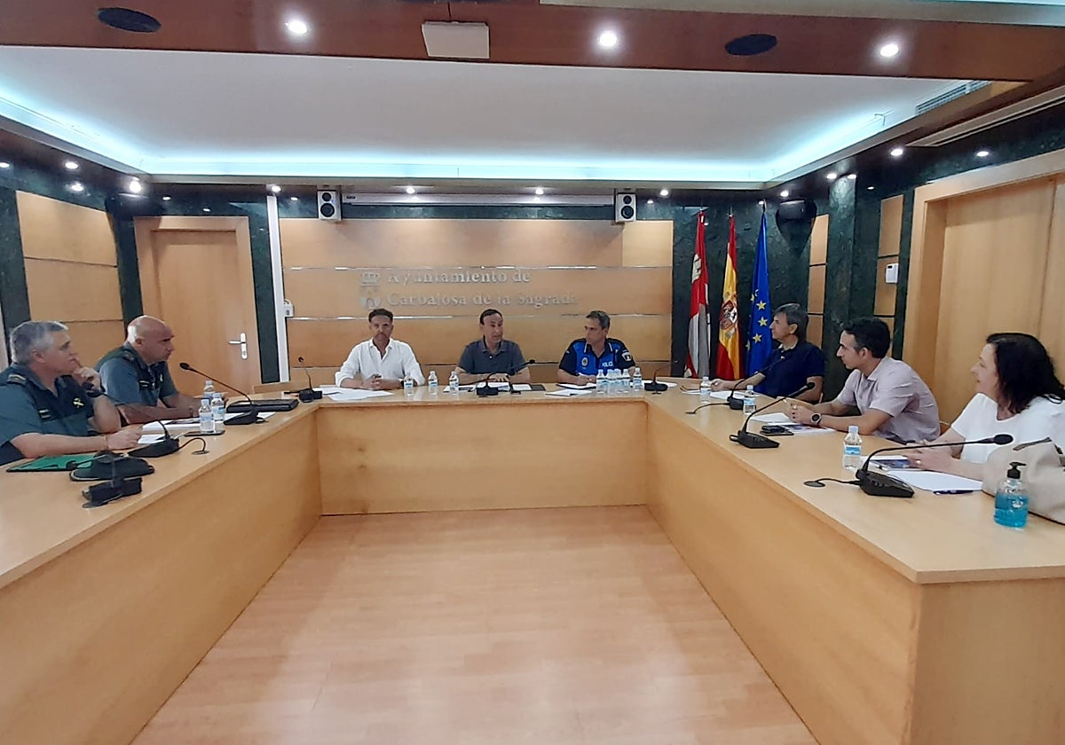 La reunión de la Junta Local de Seguridad de Carbajosa de la Sagrada