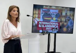 Almudena Parres, concejala de Deportes del Ayuntamiento de Salamanca.