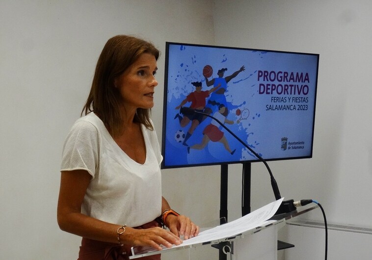Almudena Parres anuncia el programa deportivo de las Ferias y Fiestas Salamanca 2023