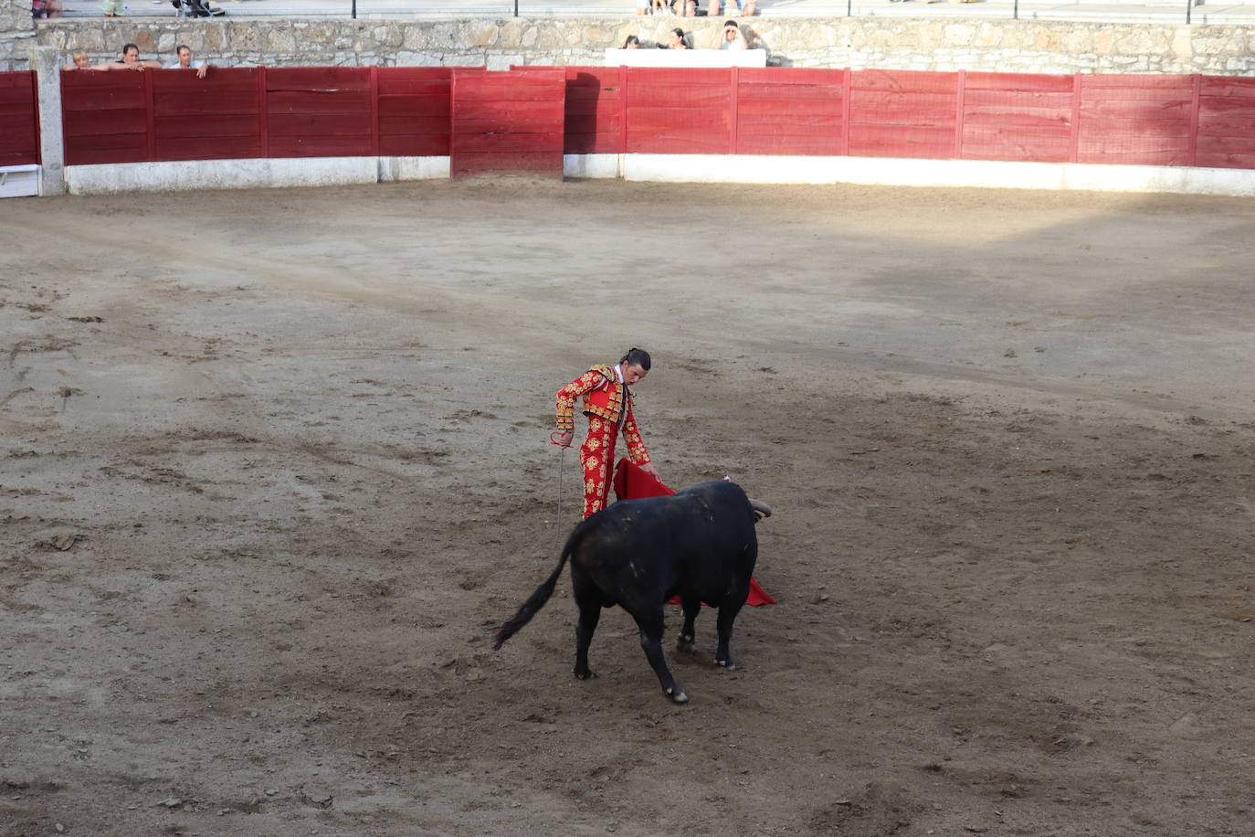 Peñas y toros, animada tarde festiva en el coso de Los Santos