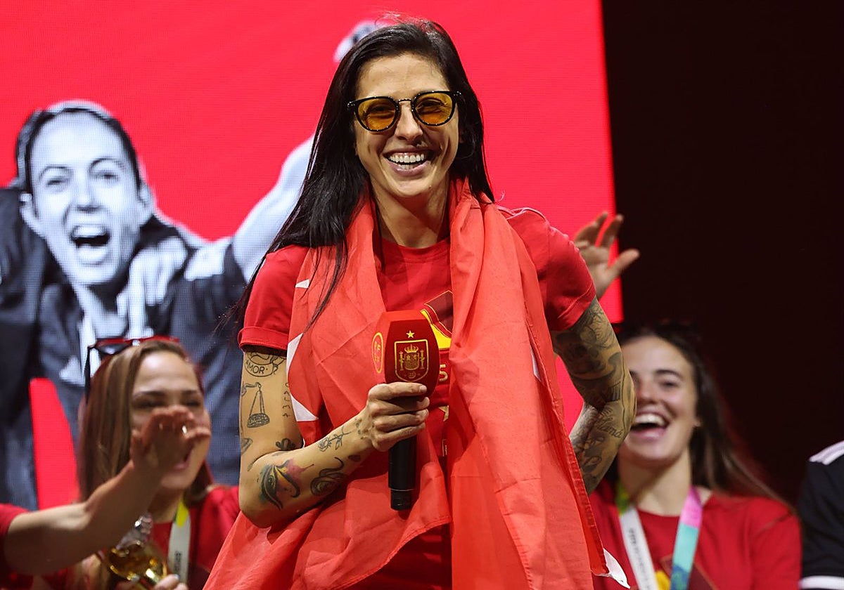 Jenni Hermoso, campeona del Mundo de Fútbol.