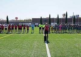El fútbol femenino salmantino muestra su apoyo a las campeonas del mundo