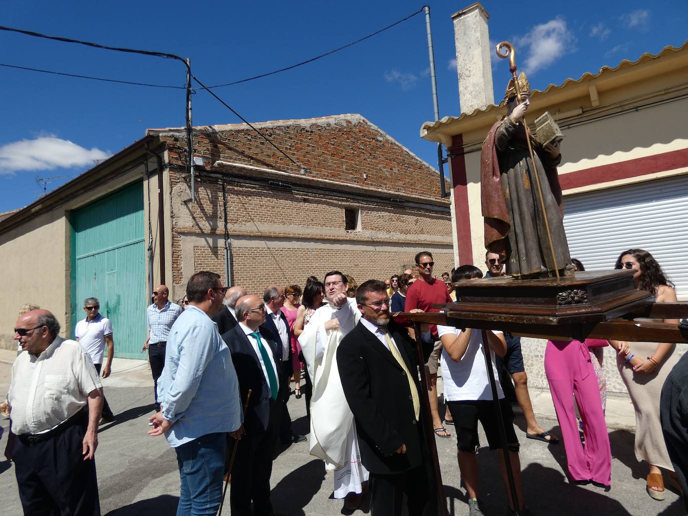 San Agustín hace bailar a los fieles en Villaflores