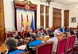 La Junta Local de Seguridad celebrada ayer por la mañana.