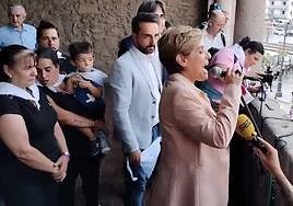 Así fue el polémico momento en el pregón de Anabel Alonso en Béjar