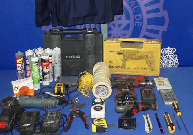 Detenido por robar material de construcción de un coche aparcado en el barrio Vidal