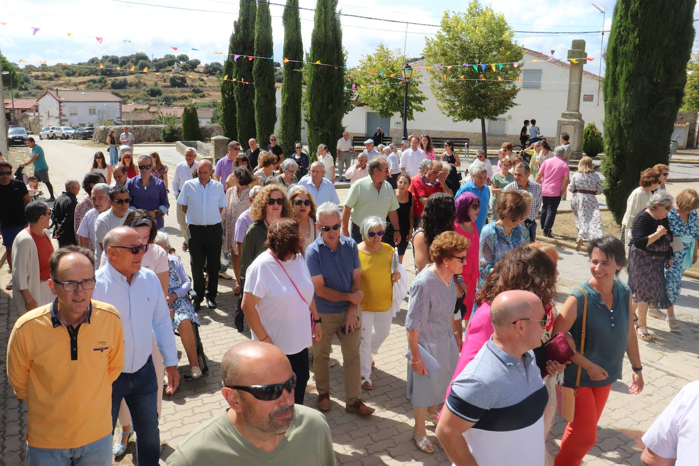 Despedida a lo grande de la Virgen de Gracia Carrero en Gallegos de Solmirón