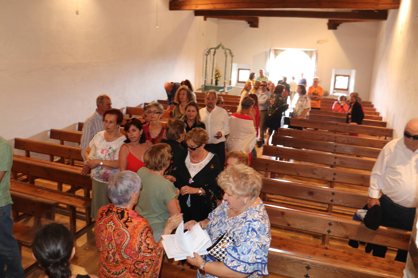 Despedida a lo grande de la Virgen de Gracia Carrero en Gallegos de Solmirón