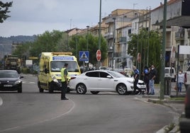 Policía Local y una ambulancia de Sacyl en otra intervención en la localidad.