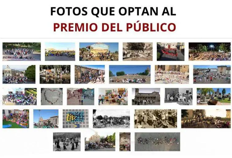 Fotografías que compiten por el premio del público en «Así somos en mi pueblo», una paella popular valorada en 600 €